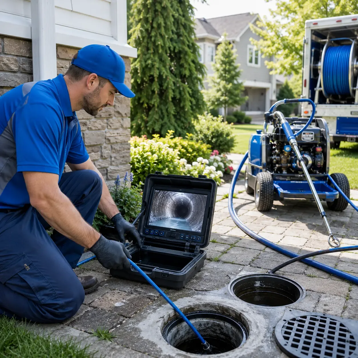 Outdoor drain cleaning professionals serving Railroad, PA
