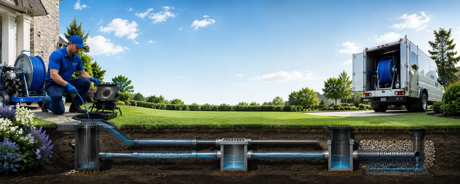Outdoor drain cleaning information for Railroad, PA